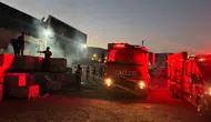 Hatay Kırıkhan'da inşaat malzemeleri satan iş yerinde yangın