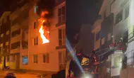 Tokat'ta apartman dairesinde yangın : 4 kişi dumandan etkilendi