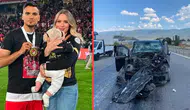 Çorum FK futbolcusu Atakan Akkaynak, eşi ve bebeği ile trafik kazası geçirdi