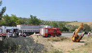 Manisa Salihli’de yolcu otobüsü kamyona arkadan çarptı : 1 ölü, 7 yaralı
