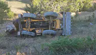 Samsun'da iş makinesi devrildi : 1 ölü