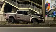 Eskişehir'de alkollü sürücünün kullandığı kamyonet direğe çarptı : 1 yaralı
