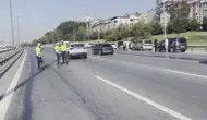 Sultangazi TEM Otoyolu'nda zincirleme kaza : 10 araç birbirine girdi, yaralılar var