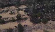 Hakkari'de ormanlık alanda yangın