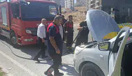Siirt'te seyir halindeki araçta yangın paniği