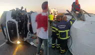 Diyarbakır'da trafik kazası : 2 ölü, 6 yaralı