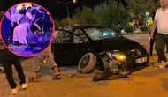 Bursa'da kaldırıma çıkan otomobil, 2 araca çarptı : Yaralı oğlunu gören anne bayıldı
