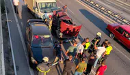 Kocaeli'nin Körfez ilçesinde 3 araçlı zincirleme trafik kazası