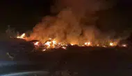 Hatay Arsuz'da otluk ve çöplük alanda yangın