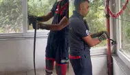 Hatay Dörtyol'da evde yılan paniği