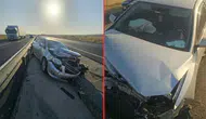 Mardin'de feci kaza : Otomobil bariyerlere çarptı, 1 yaralı
