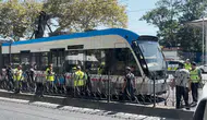 İstanbul’da tramvay kazası ! T1 Kabataş-Bağcılar tramvayı Fındıklı istasyonunda raydan çıktı