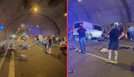 Kuzey Marmara Otoyolu'nda minibüs refüje çarptı : 2 ölü