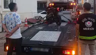 Mersin'de yaya yoluna giren motosiklet sürücüsünün ehliyeti iptal edildi