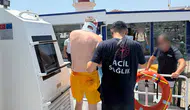 Bodrum açıklarında gezi teknesinde yaralanan vatandaş kurtarıldı