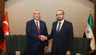 Bakan Bolat Suriye Yatırım Ajansı Başkanı Ramadan ile Şam'da bir araya geldi