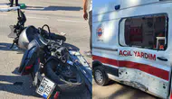 Bursa'da motosiklet ile ambulans çarpıştı : 1 yaralı