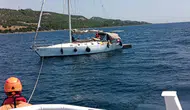 Çanakkale Boğazı'nda arızalanan tekne sürüklendi : Kıyı Emniyeti 4 kişiyi kurtardı