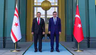 Cumhurbaşkanı Yardımcısı Yılmaz, KKTC Başbakanı Üstel ile bir araya geldi