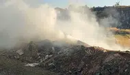 Bilecik Pazaryeri'nde çıkan çöplük yangını söndürüldü
