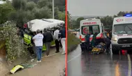 Çanakkale'de minibüs devrildi : Ölü ve yaralılar var