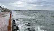 Tekirdağ'da poyraz : Deniz ulaşımı olumsuz etkilendi