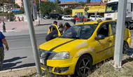 Çorum’da tır ile ticari taksi çarpıştı: 1 yaralı