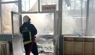 Van’da yıkım çalışmasında korkutan yangın ! Yoğun duman şehrin her yerinden görüldü