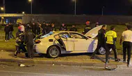 Erzurum'da kontrolden çıkan otomobil takla attı : 4 yaralı