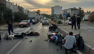Aydın Efeler'de motosikletler çarpıştı: 3 kişi yaralandı