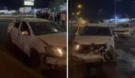 Mardin'de iki otomobil çarpıştı : 3 kişi yaralandı