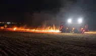 Muratlı'da gölet yakınındaki açık alanda yangın çıktı