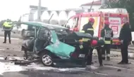Konya'da alkollü sürücünün çarptığı otomobil ikiye bölündü: 2 yaralı