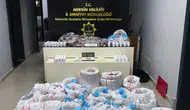 Mersin'de hastane otoparkında şaşırtan görüntü : 256 bin 900 uyuşturucu hap ele geçirildi
