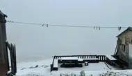 Rize Çamlıhemşin ilçesinde kar yağışı