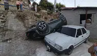 Hatay’da kaza yokuşu tehlikesi : 3 ayda 2 araç bahçeye uçtu