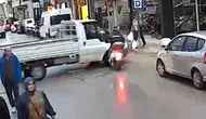 Sinop'ta motokurye kamyonete çarptı: 1 yaralı