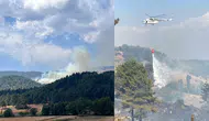 Kahramanmaraş'ta ormanlık alanda yangın : Havadan ve karadan müdahaleyle söndürüldü