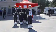 Şanlıurfa'da vefat eden Başkomiser Hacı Murat Özbal için Emniyet'te tören düzenlendi