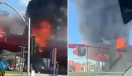Kocaeli'de Havacılık Bilim Merkezi olarak kullanılan uçakta yangın çıktı