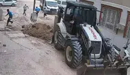 Adıyaman'da altyapı çalışmasında doğal gaz borusu patladı