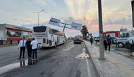 Adana'da yolcu otobüsü kazası : 11 yaralı