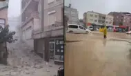Sinop'ta sağanak etkili oldu : Yollarda çökmeler ve kaya parçaları görüldü