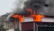 Tokat Erbaa'da iki katlı evde korkutan yangın