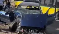 Siirt'te belediye otobüsü ile otomobilin çarpıştığı kazada 1 yaralı