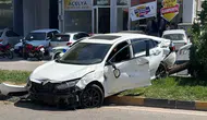 Gaziantep İslahiye'de otomobil ile beton mikseri çarpıştı : Aynı aileden 4 kişi yaralandı