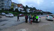 Sinop'ta otomobille çarpışan motosiklet sürücüsü yaralandı