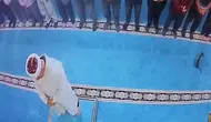 Erzurum'da camide kediyi tekmeleyen şahıs gözaltına alındı