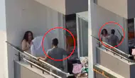 Adana'da balkonda dehşet ! Kadını sopayla dövüp saçından sürükledi