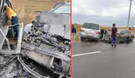 Tekirdağ'da panelvan ile otomobil çarpıştı : 2'si çocuk 6 yaralı